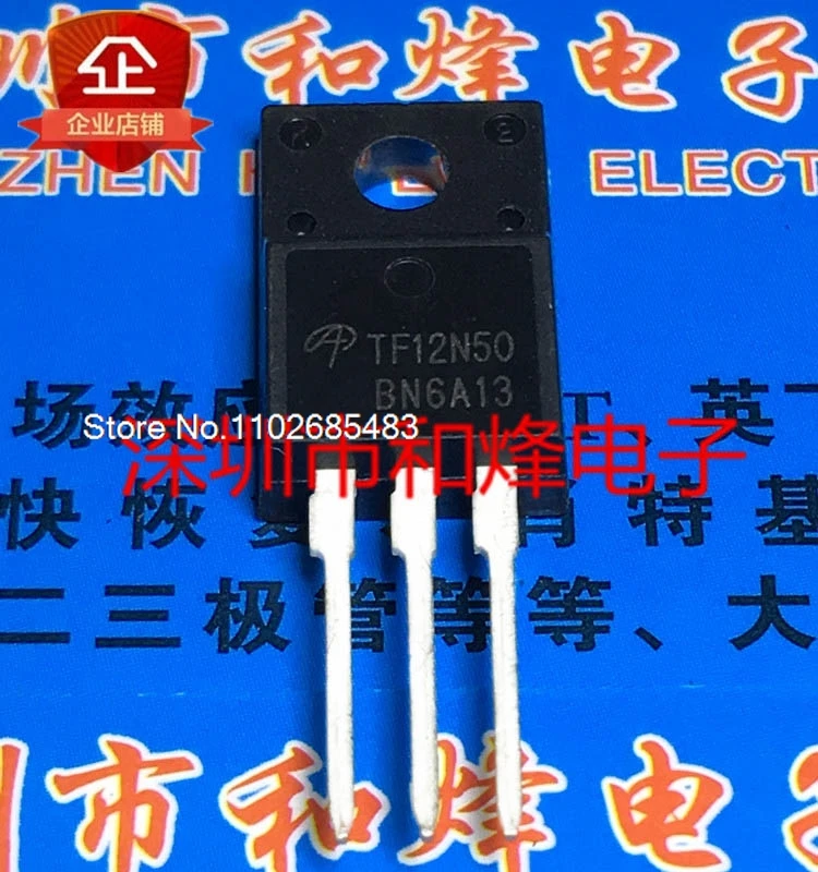 

（10PCS/LOT）TF12N50 AOTF12N50 TO-220F 500V 12A