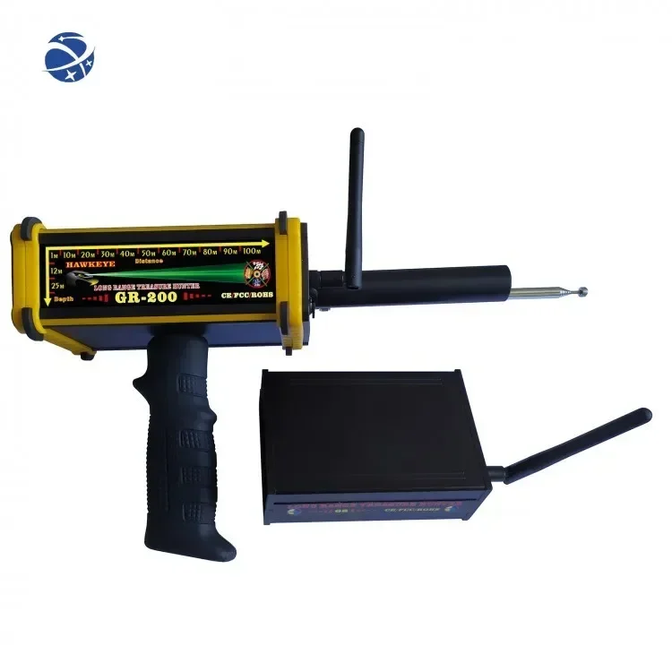 2019 NEW Hawkeye 3D GR-200 Depth:1-25M Underground Long Range Gold Silver Gem Diamond Detector with 2 antennas