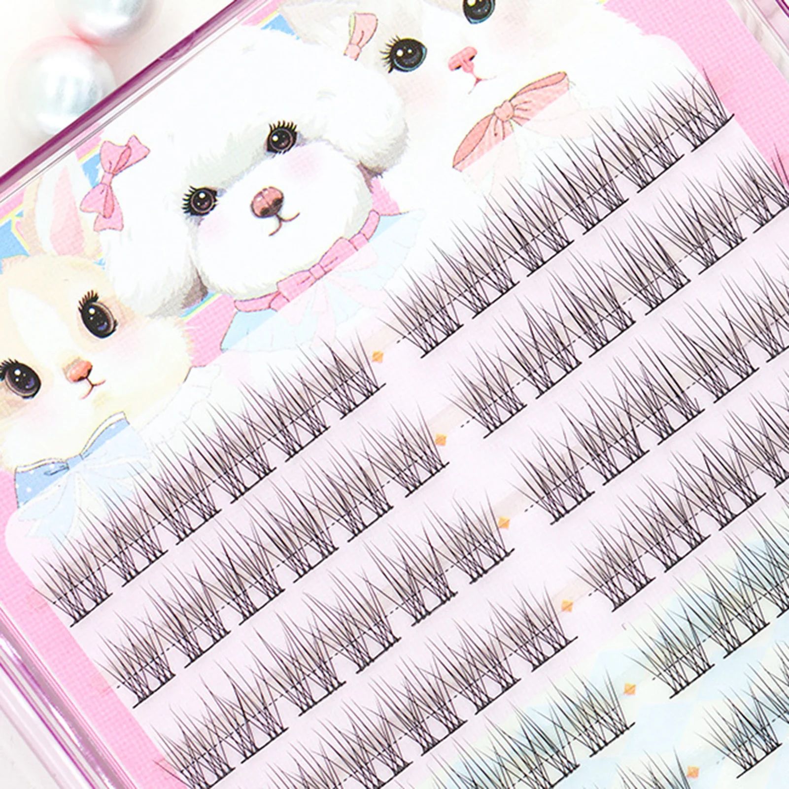 Ultra Natural False Eyelashes individual cluster Black 10-12mm Mixed C Curly Volume Dramatic Look Fluffy Lashes For Women