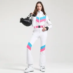 Women's Ski Suit Outdoor One Pieces Windproof Snowboards Wear Female Snowsuits New Waterproof Winter Ski Clothes Women Overalls