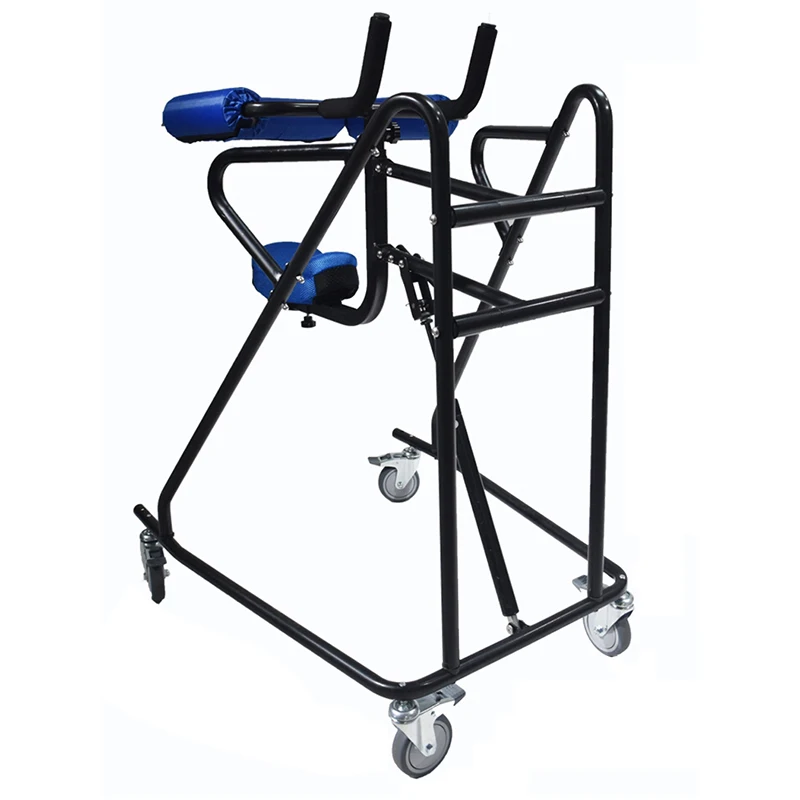 Cerebral Palsy Adult Walking Aid Hemiplegic Walker Lower Limb Training Standing Frame With Wheels Walker