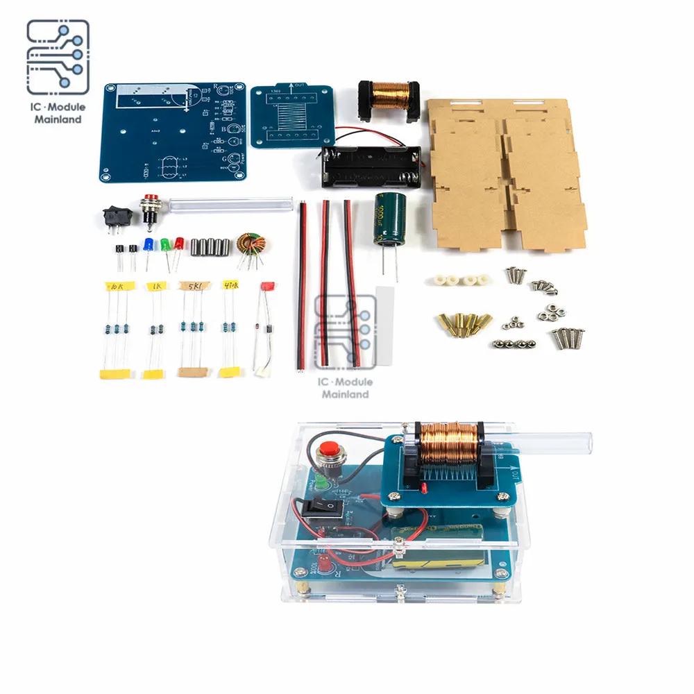 

DC3V High Voltage Magnetic Launcher DIY Kit Coil Booster Module Circuit Board Soldering Practice