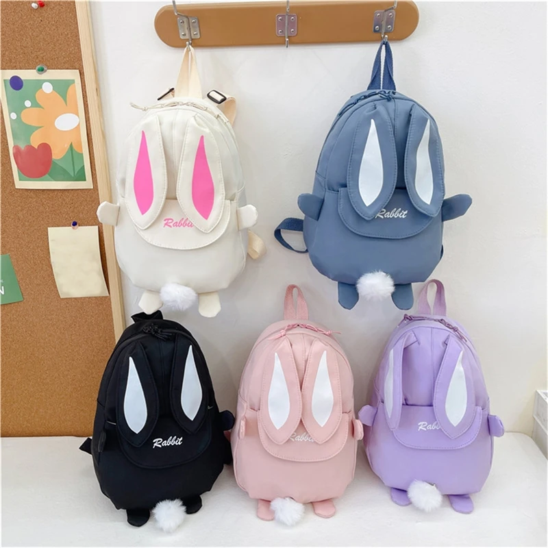 New Fashion Children School Bags Bunny Portable Backpacks Kids Travel Rucksacks Cute Boys and Girls School Book Backpack