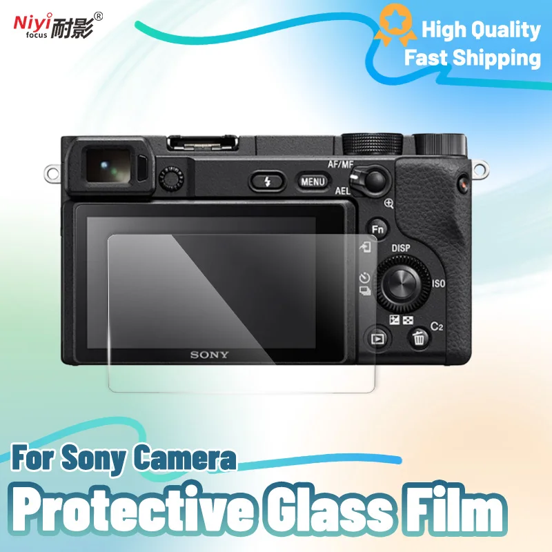 2x Camera Glass Film for Sony Camera ZVE1 ZV1 A6400 A6600 A7C A7M3 A7R4 A7S FX3 A7RIV ZVE10 Protective Tempered Screen Protector