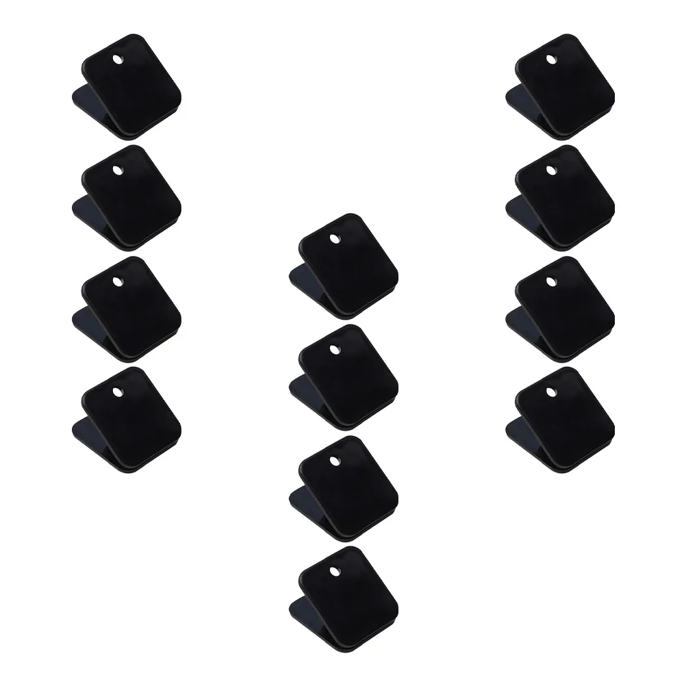 

12pcs Plastic Clips for Paper Folder File Clips Student Stationery Office Supplies Desk Accessories Mini Organizer