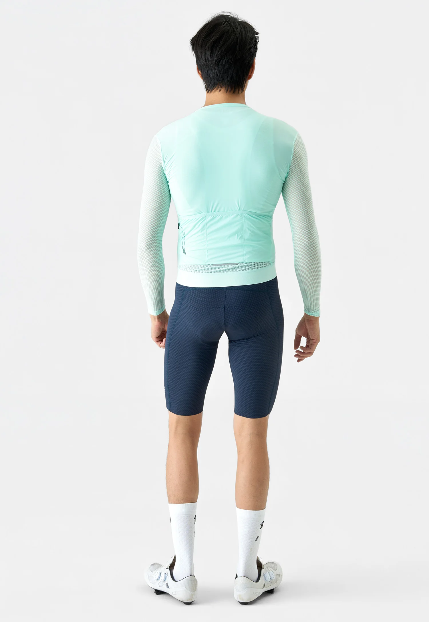 BCBE-ING Leichtes Radtrikot mit langen Ärmeln, atmungsaktives Netzgewebe, Fahrradbekleidung, schnell trocknende Fahrradbekleidung, Rennrad-Shirts – Detail 13