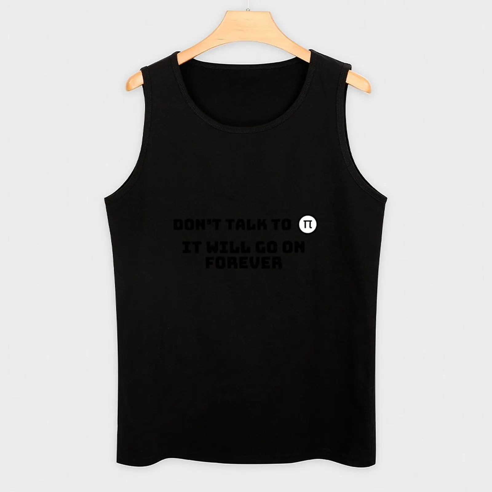 Don’t Talk To Pi, It Will Go On Forever Style 2, майка без рукавов, мужские крутые вещи, мужские футболки для спортзала, мужские футболки
