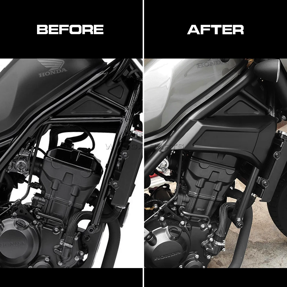 WOOGA Rebel Engine Cover For Honda Rebel CMX 250 300 500 Body Side Frame Fairing Case CL 250 300 500 Engine Filling Covers Panel