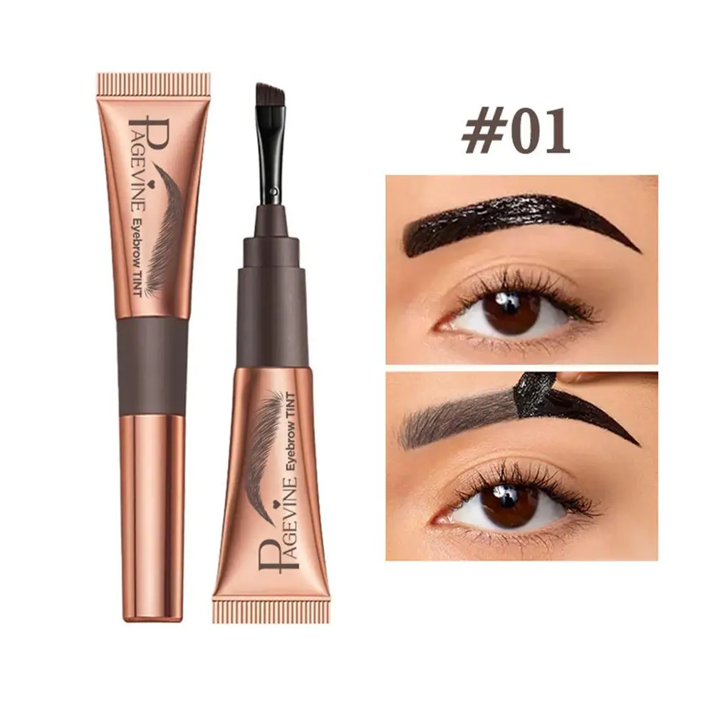 Eyebrow Tattoo Tint Semi Permanent Brow Tint Long-lasting Brown Liquid Tint Makeup Tattoo Brow Eye Enhancers Waterproof Nat B0Q5