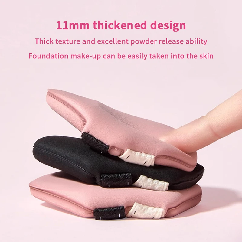 1/2/3Pcs Double Ribbon Large Water Drop Air Cushion Wet Or Dry Use Air Cushion Powder Puff Multi-Functional Portable Makeup Tool