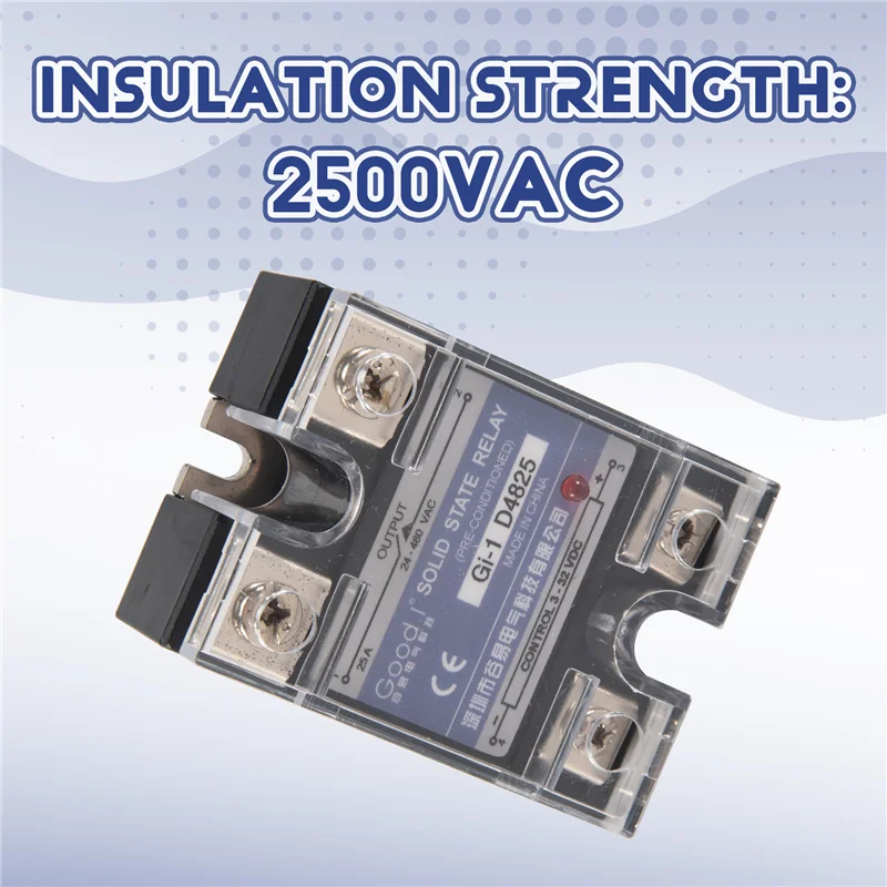 ABZW SSR 25A 3-32 В постоянного тока до 24-480 В переменного тока однофазное твердотельное реле управление постоянным током AC MGR-1 D4825 напряжение нагрузки