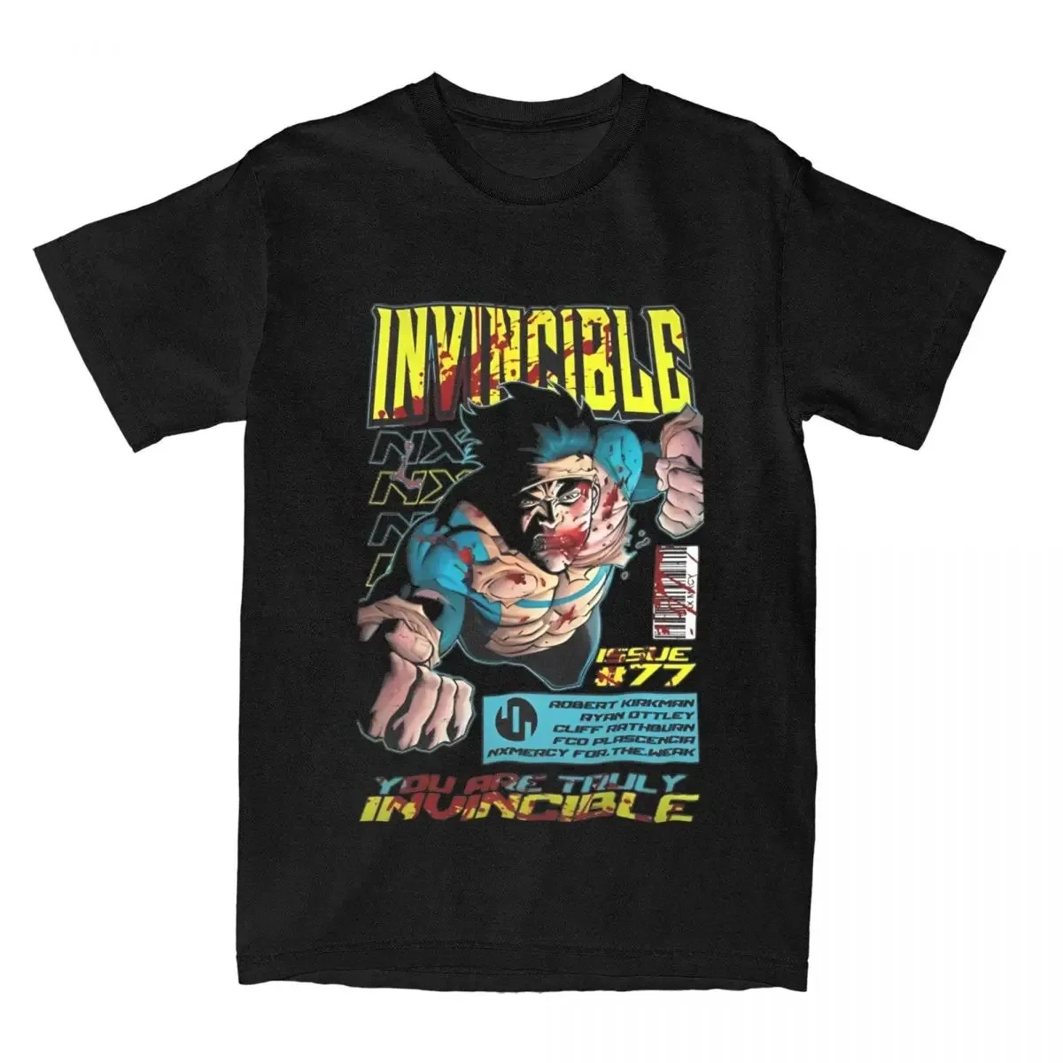 Hot Sale Funny Graphic Anime Invincible Cartoon Print T-Shirt Men Women Summer New Tee Cotton O-Neck Loose Casual Oversized Top