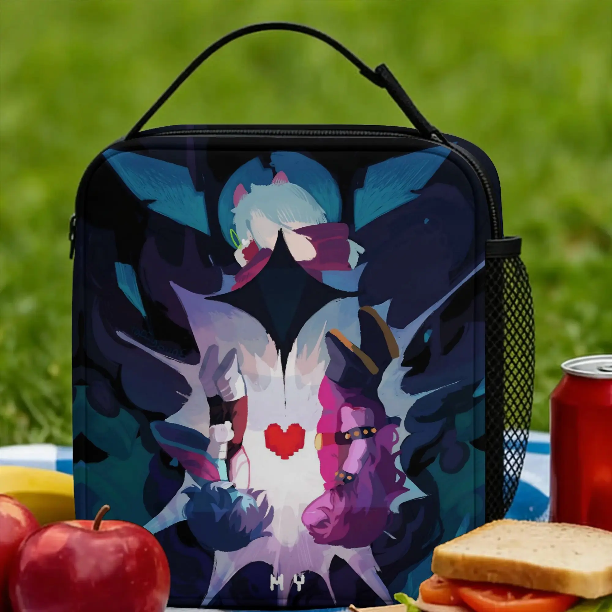 My Deltarunes Video Game Insulated Lunch Bags Thermal Bag Reusable,Meal Container  Large Lunch Box Tote Bento Pouch