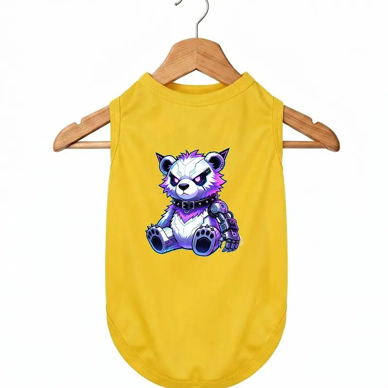 

Mech Bear Dog Summer Vest Breathable Quick Dry Pet Sleeveless T-Shirt Cool Outfit