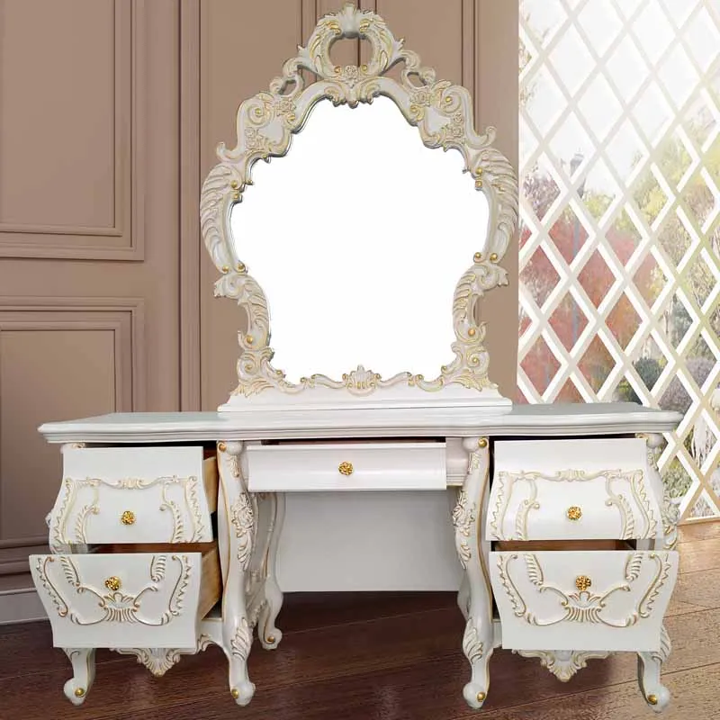 

Women Modern Girl Dresser Eithe Drawers Box White Luxury Cabinet Dressing Table Storage Makeup Coiffeuse Nordic Home Furniture