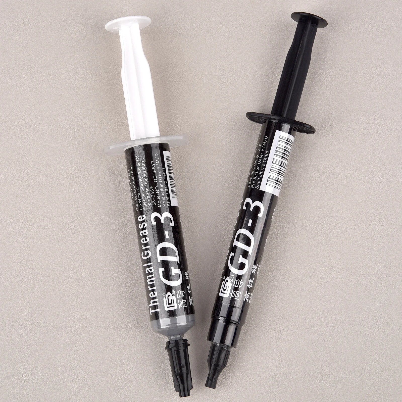 GD-3 3/7G Pasta Termal Konduktivitas Minyak Silikon Pembuangan Panas untuk CPU Heat Sink Pendingin Pendingin Gemuk Senyawa Silikon