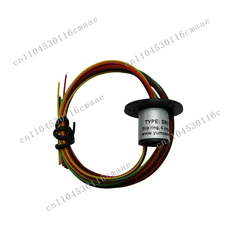 It is suitable for 250 rpm/sub-conductive 6-wire capsule slip ring SR012A-6 micro slip ring 6-wire motor