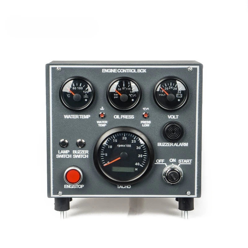 Digital Engine Control Box BX78E Tachometer Oil Pressure Water Temperature Voltmeter