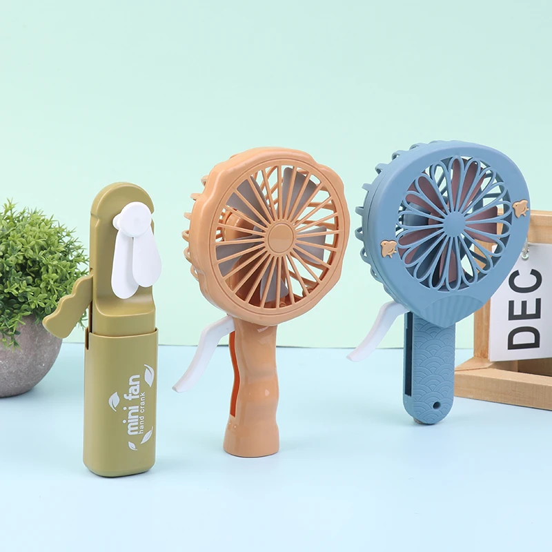 Portable Handheld Fan Hand Pressure Fan Mini Portable Fan Without Battery Household Cute Fan Cooling Held Fan