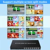 Hhdmi-互換性のあるkvmマルチビューアースイッチ、マルチビューアー、ir付きのシームレスなスイッチャー、クアッドスクリーン、8 in 1、1080p、4k 3