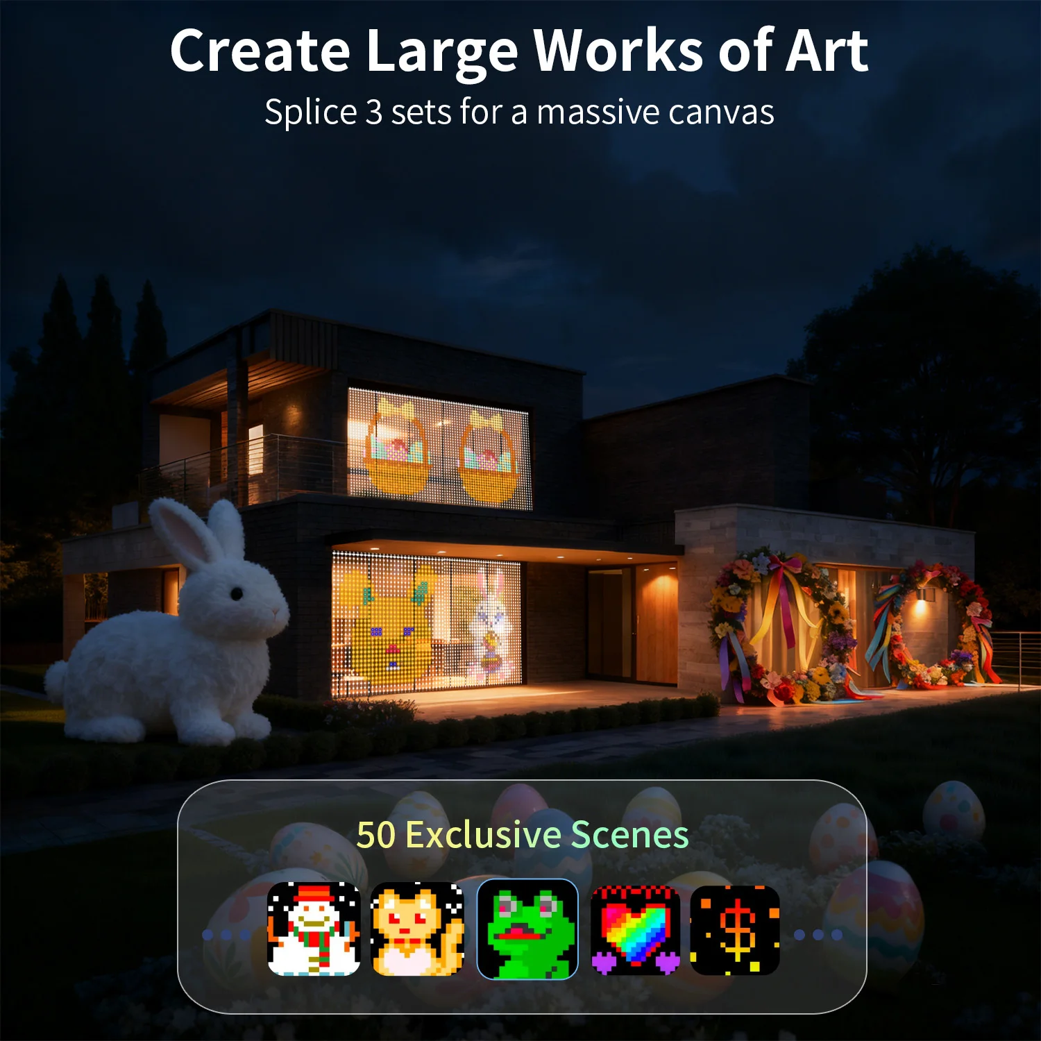 

Интеллектуальная световая гирлянда для штор, 400 светодиодов, RGB, синхронизация с музыкой, идеальный подарок, декор для спальни, террасы, сада.