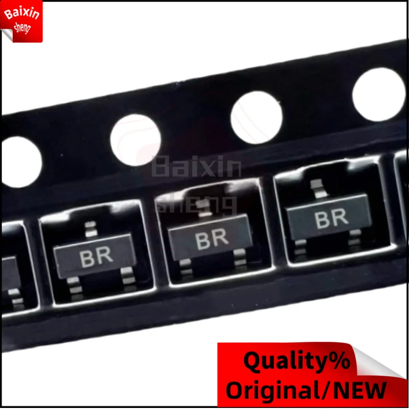 50/100 pezzi, transistor SMT, 2SC2412, 2SC2412K, SOT-23, T146R, serigrafia BR, 50V0.15A, NPN, nuovo di zecca in stock