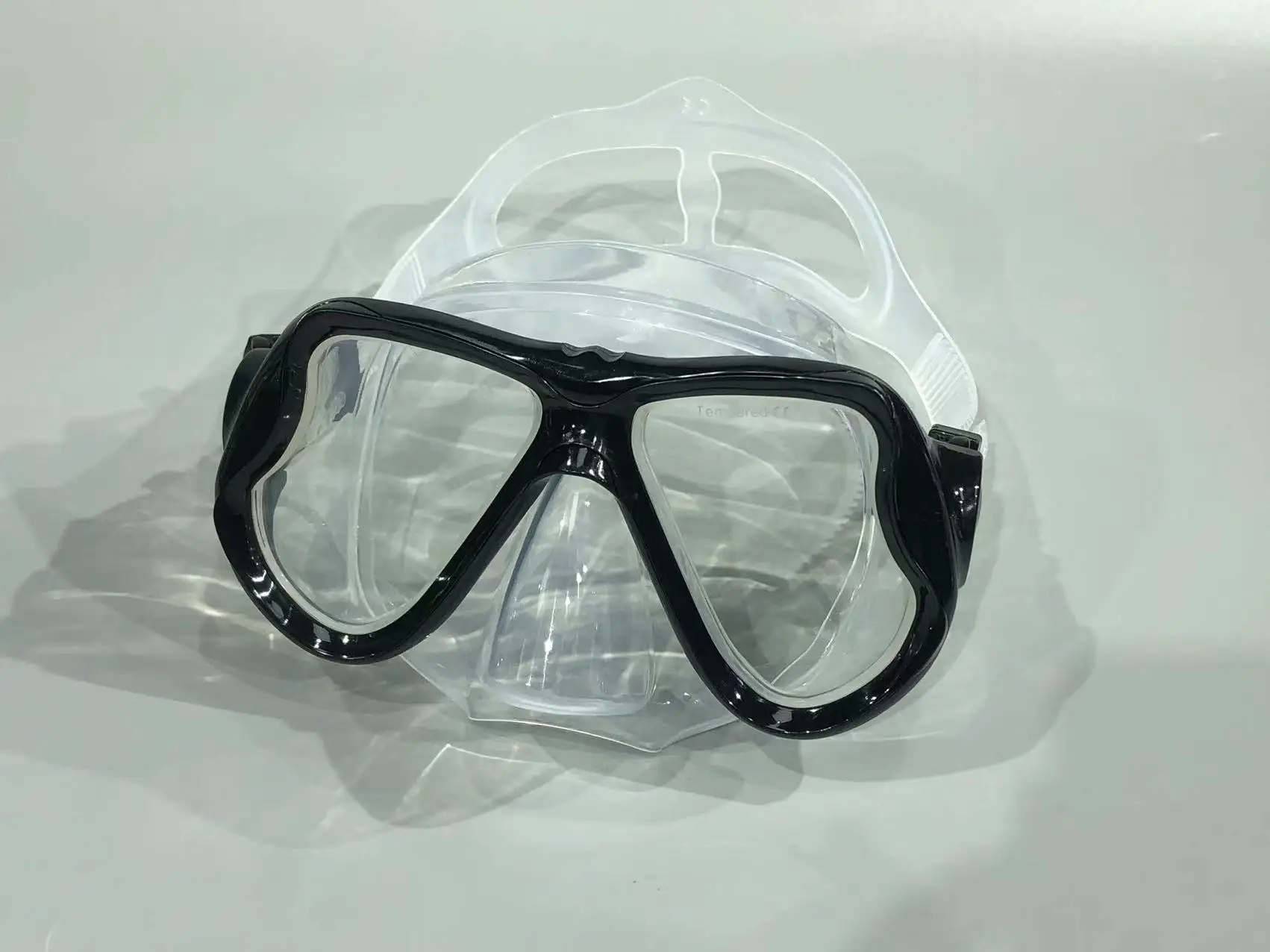 Tauchmasken für Erwachsene, Schnorchel-Atemschlauch-Set, Brille für Damen und Herren, rutschfeste Schnallenmasken – Detail 8