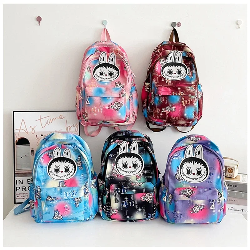 

2025 New Primary Schoolbag Backpack Junior High School Students Large Capacity LABUBU Versatile Casual Backpack