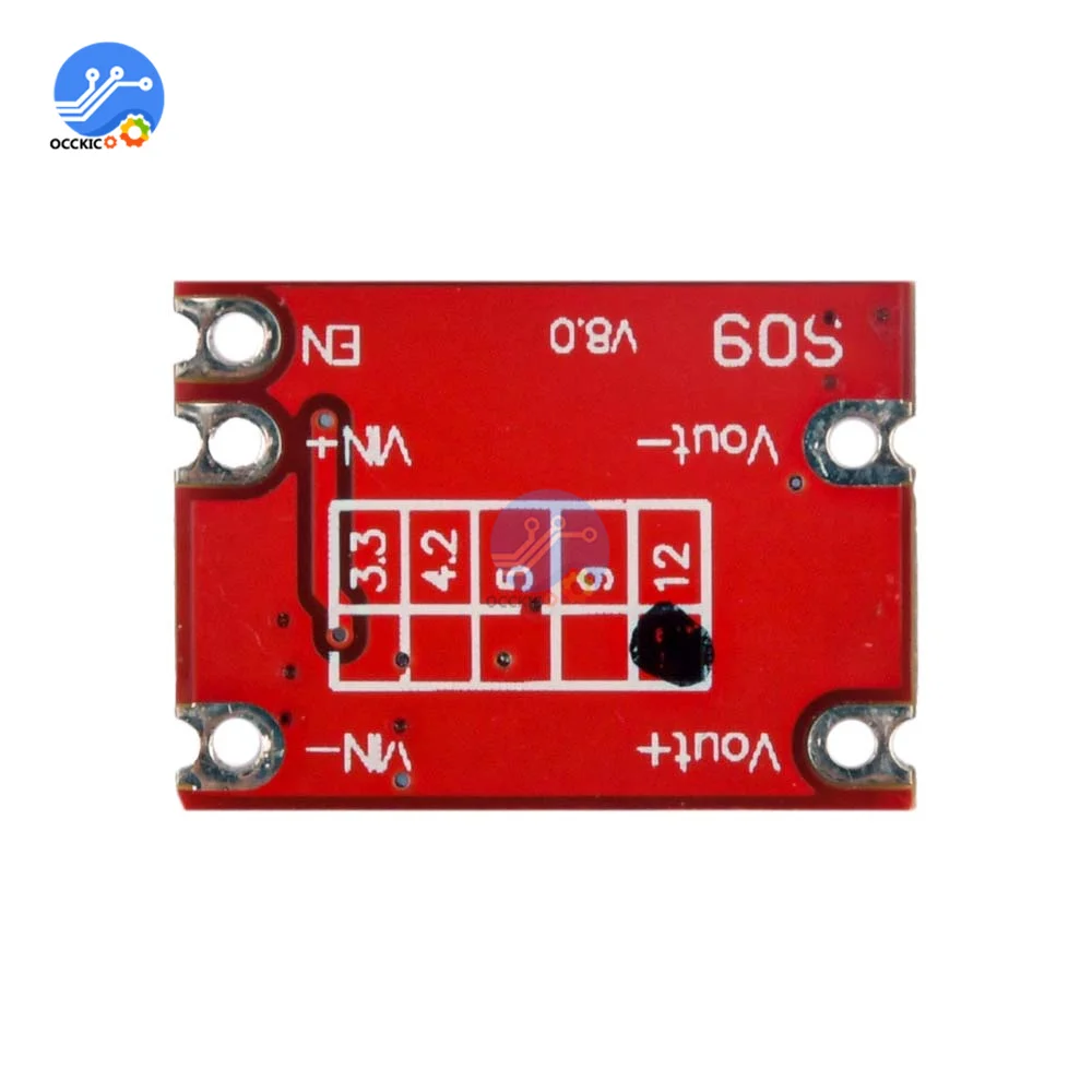 S09 DC-DC Automatic Buck Boost Power Module Step Up and Down Board Input 3V-15V Output 3.3V/5V/4.2V/9V/12V Electronic DIY PCB