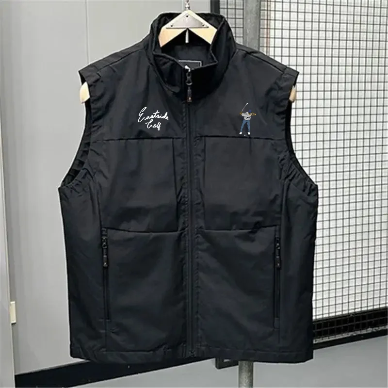 

Summer Men's Golf Clothing Sleeveless Vest Loose Plus Size Waterproof Jackets Korea Man Golf Vest Coat Sport Casual Golf Jackets