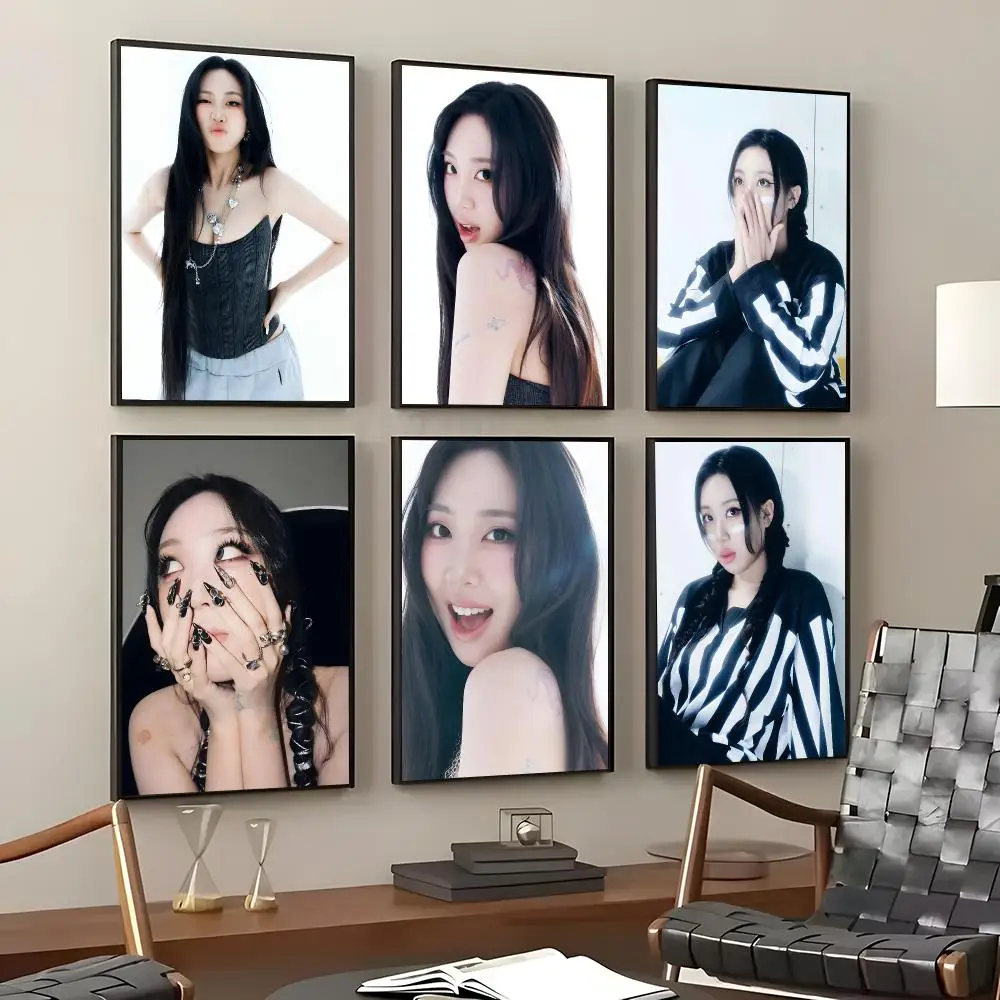 Rapper Lee Young-ji Poster Self-Adhesive Waterproof Wall Stickers, Coffee Bar Home Wall Decor