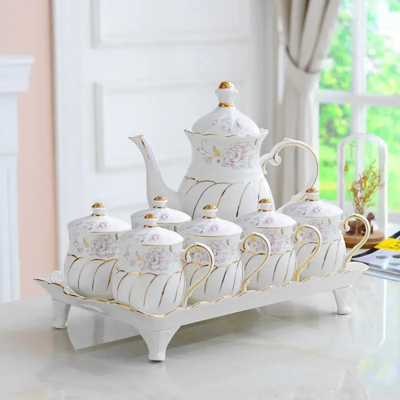 household European living room water cup cold water pot Coffee cup heat resistant teapot teacup tea set