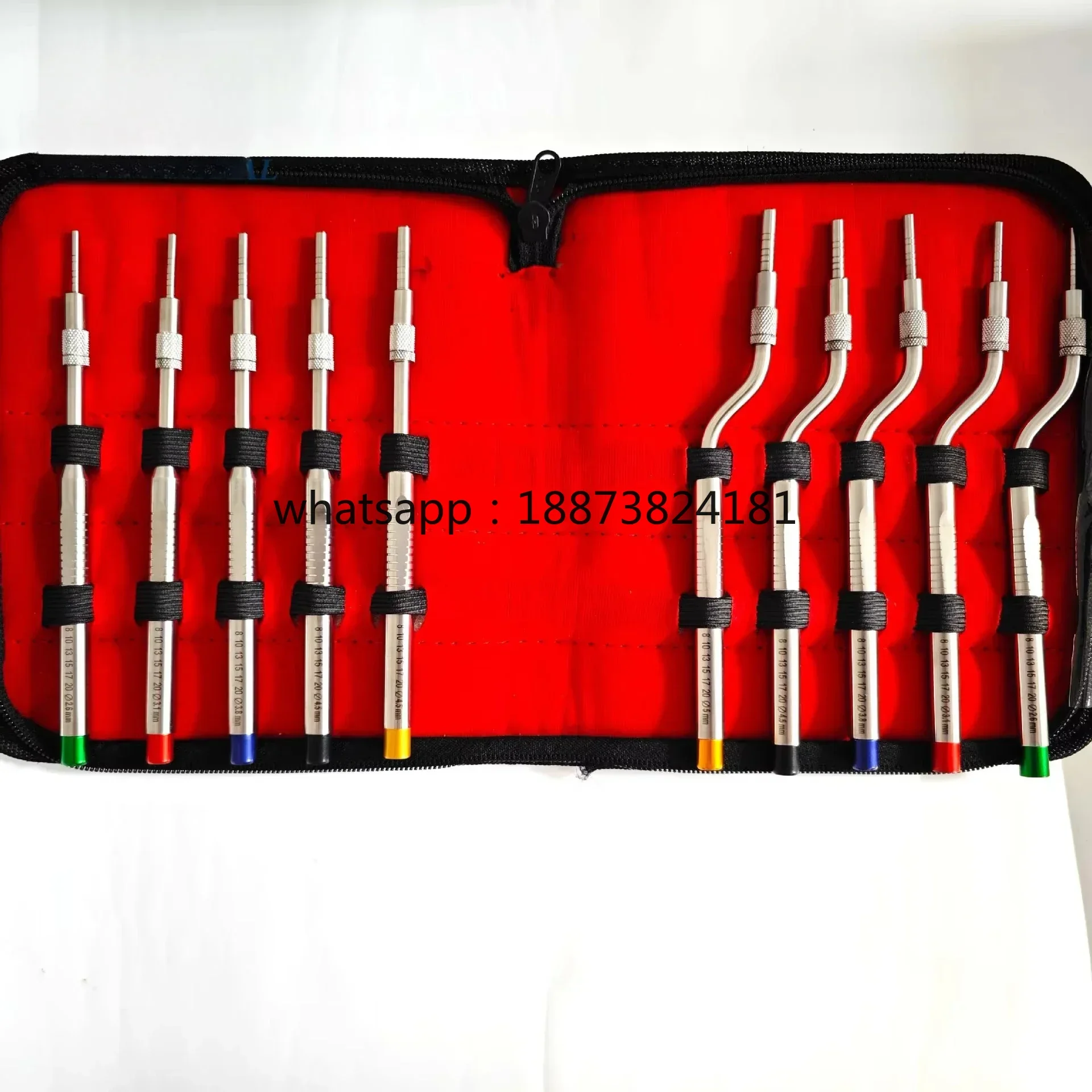 Manual Tool Set with Concave Straight Elbow Stainless Steel  Extruder Maxillary Sinus Lifting  fast shipping