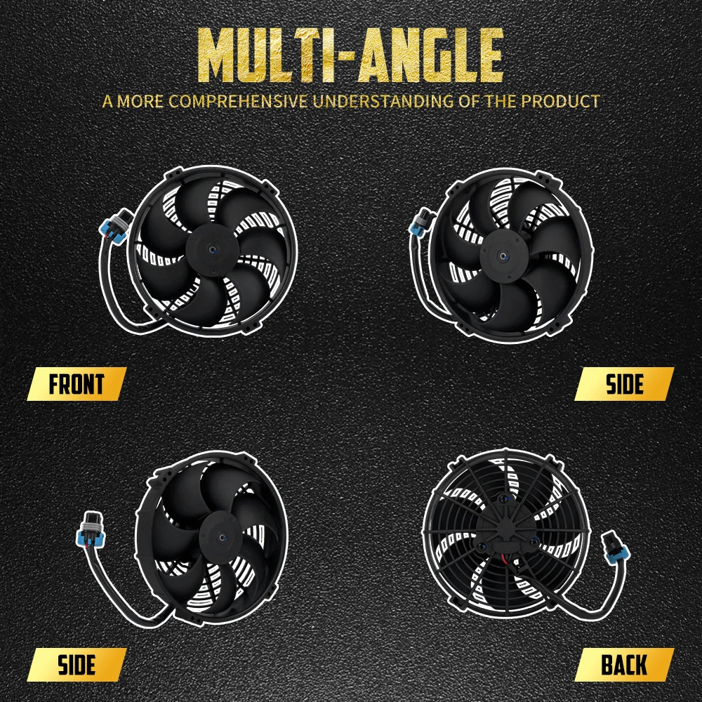 

Motorcycle CoolFlow 12V Radiator Cooling Fan Plastic Black Engine Cooler Fans Assembly For Harley Sportster S RH1250 2022-Up