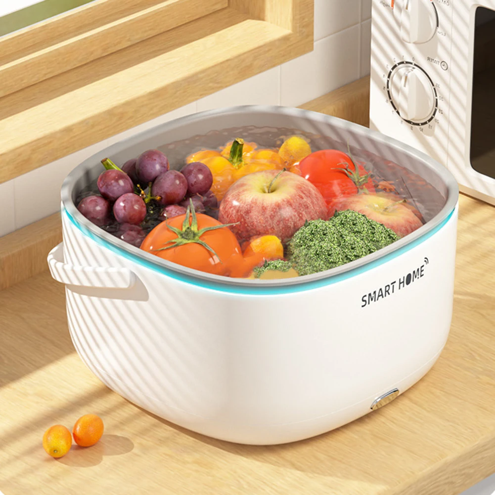

Ultrasonic Fruit and Vegetable Washing Machine Fruit Cleaner Device Vegetable Cleaner Electric Food Purifier Kitchen Gadgets