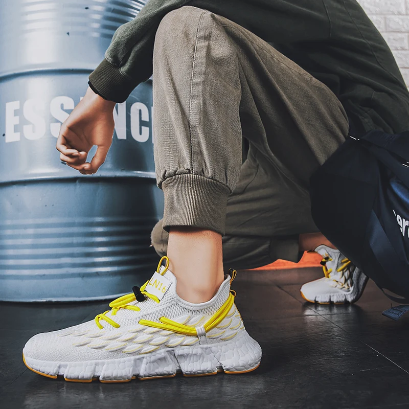 Men's Sneakers Fashion Sport Outdoor Running Shoes Mesh Light  Breathable Casual Jogging Shoes