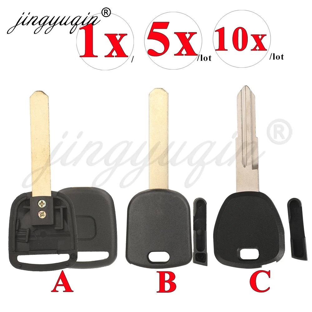jingyuqin For Honda Accord Civic Insight Odyssey Prelude S2000 CR-V XR-V Jade Transponder Car Key Shell Fob Case HON66 HON58R