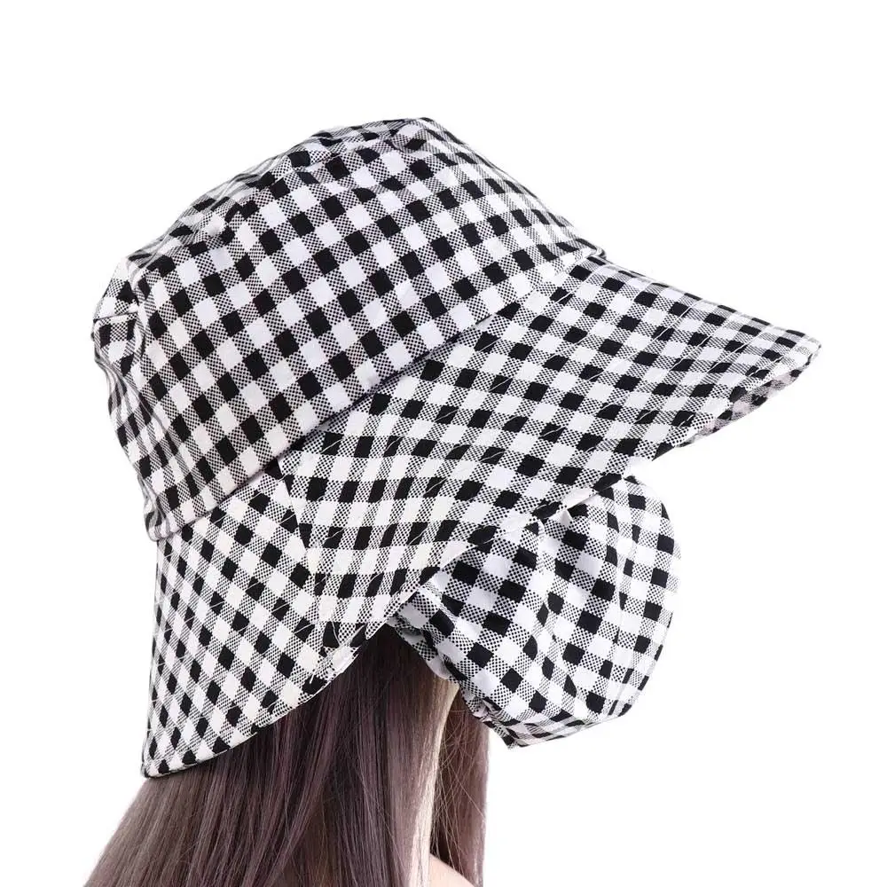 Casual Sun Protection Women Sun Hat Cover Face Cap Wide Brim Sunscreen Mask Farm Work Cap Riding Hat Bucket Hat Riding