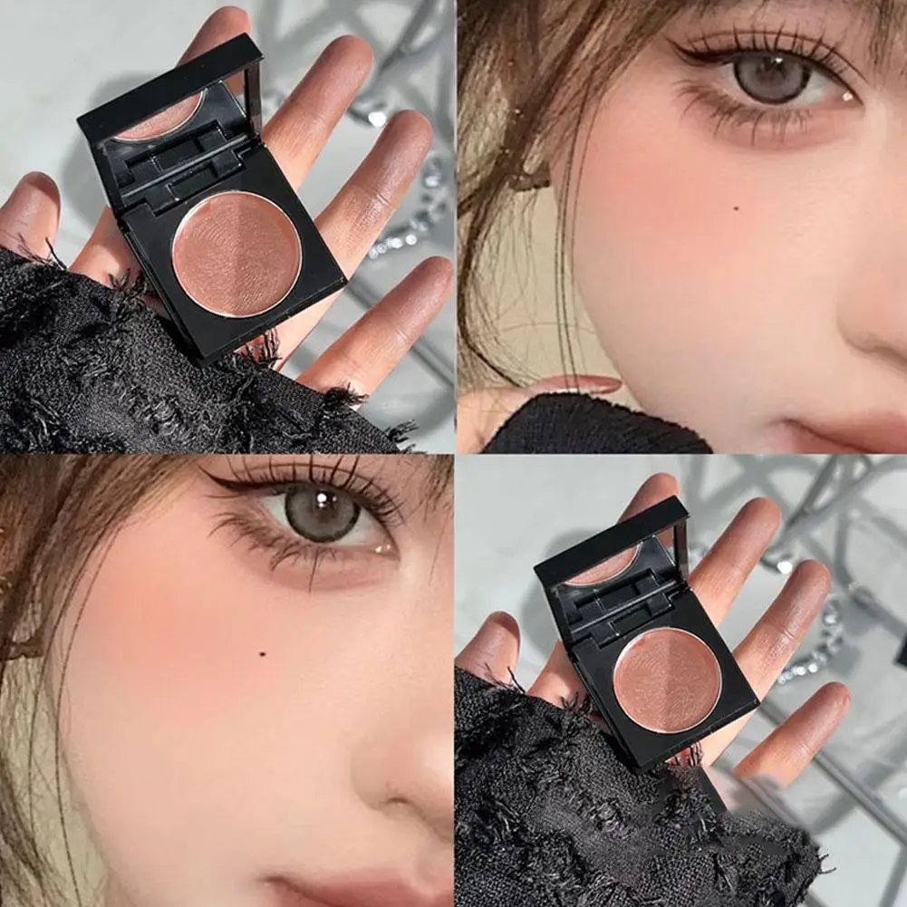 فتاة أحمر الخدود أحادية اللون مسحوق أحمر الخدود كريم ماكياج أحمر الخدود الخد لوحة روج أحمر الخدود ماكياج كونتور كريم أحمر الخدود التجميل Che K0Q7 #6