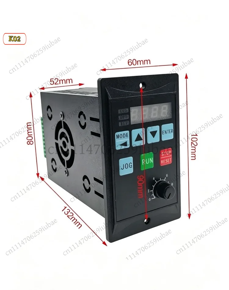LK Variable Frequency Drive 1500W 0.75KW Motor Speed Controller 220V Single to 3-Phase Output RS485, Replacement Parts