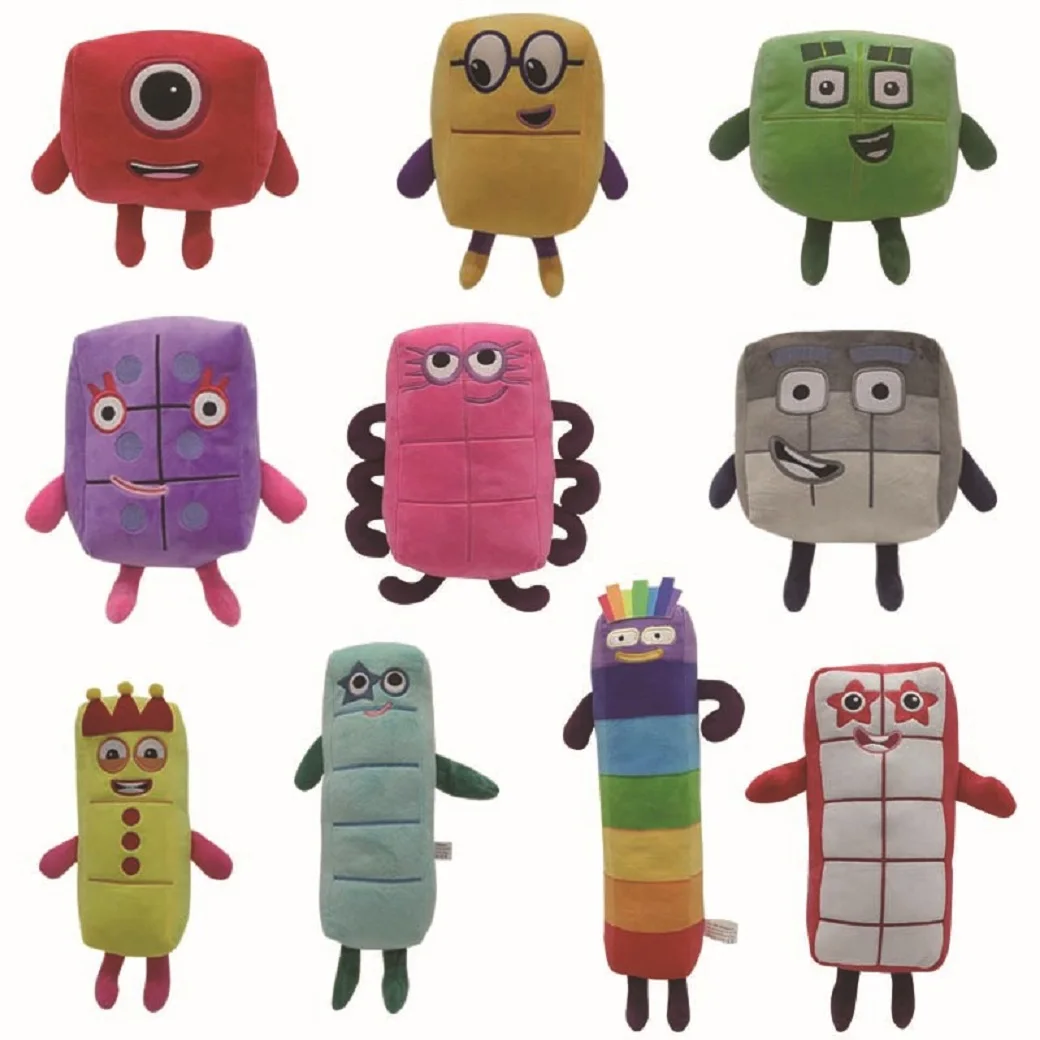 

HOT 10PCS 16-30cm Cartoon Number Plush Doll Toys Educational Stuffed Movie Anime Kids Early Childhood Birthday Christmas Gift