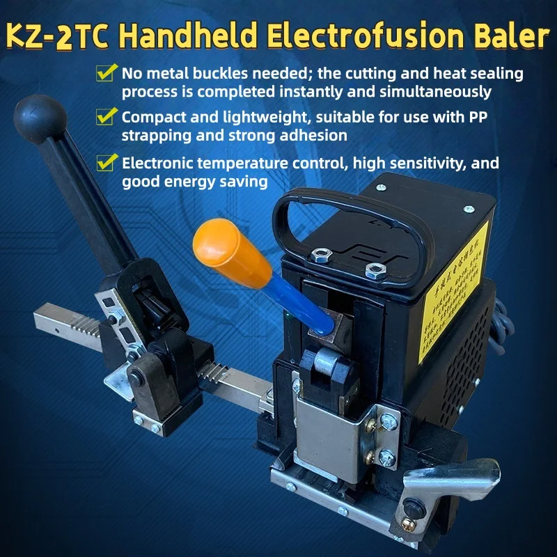 Portable Electric Fusion Baler Electric Strapping Machine Adjustable Tension Electronic Temperature Control Carton Packing Tool