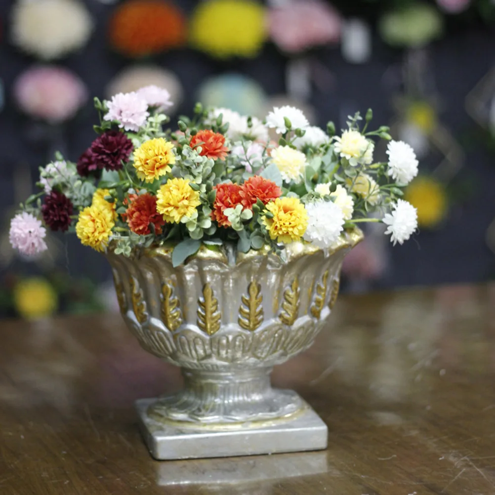 

Artificial Lilac Bouquet 1 Piece Fake Flower Silk Clove for Home Decoration Wedding Arrangement Festival Gift Bright Red Yellow