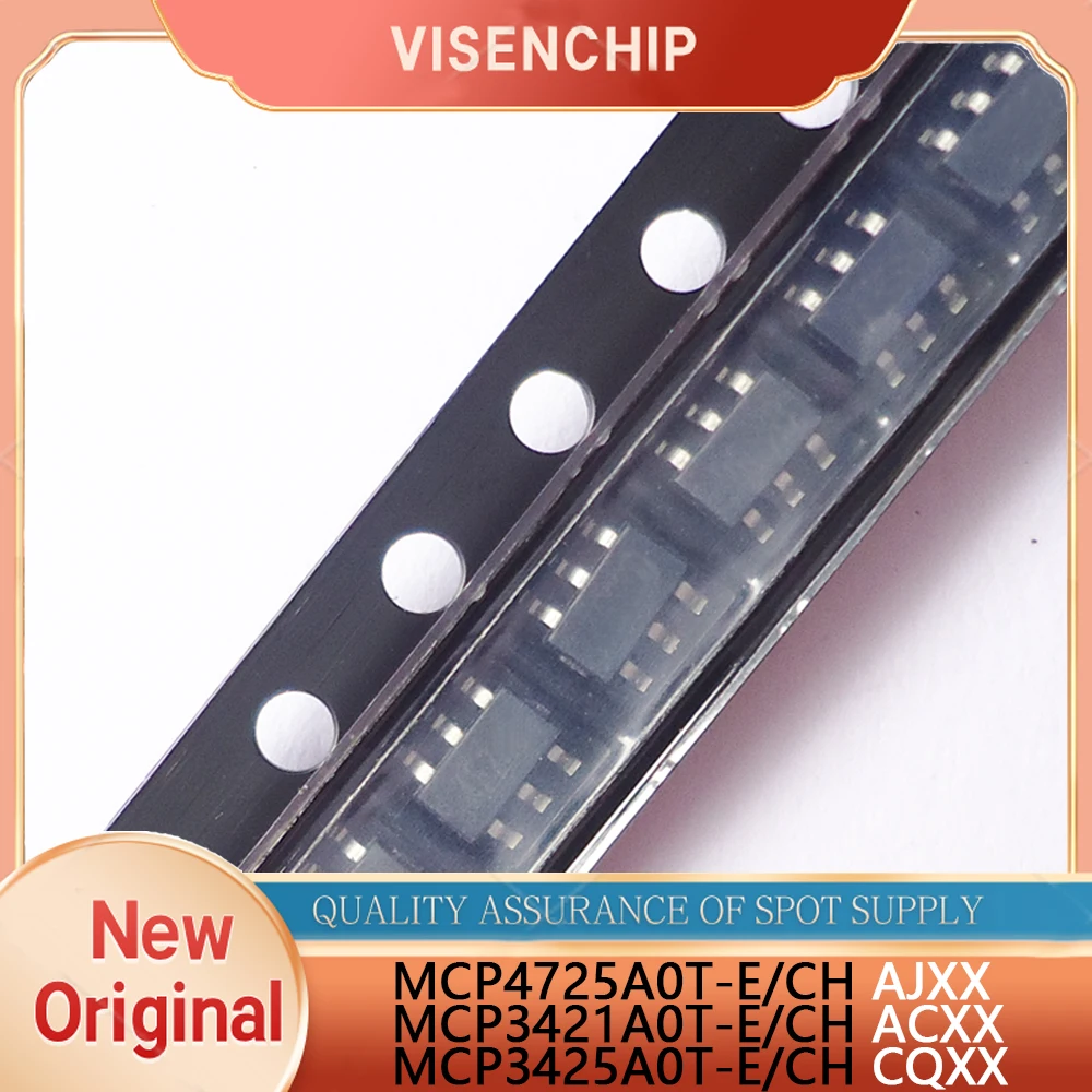 5piece New MCP4725A0T-E/CH MCP4725A0T MCP4725 AJCC AJ MCP3421A0T-E/CH MCP3421A0T MCP3421 CA7H CA MCP3425A0T-E/CH MCP3425 CQ37 CQ