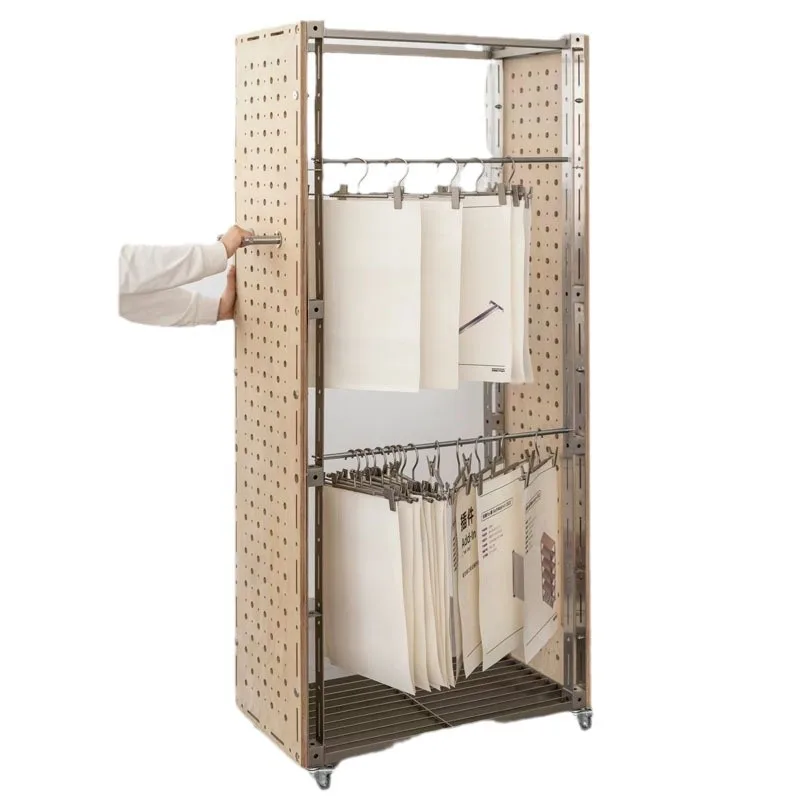 Commercial hanger floor to ceiling overnight clothes rack display rack storage rack