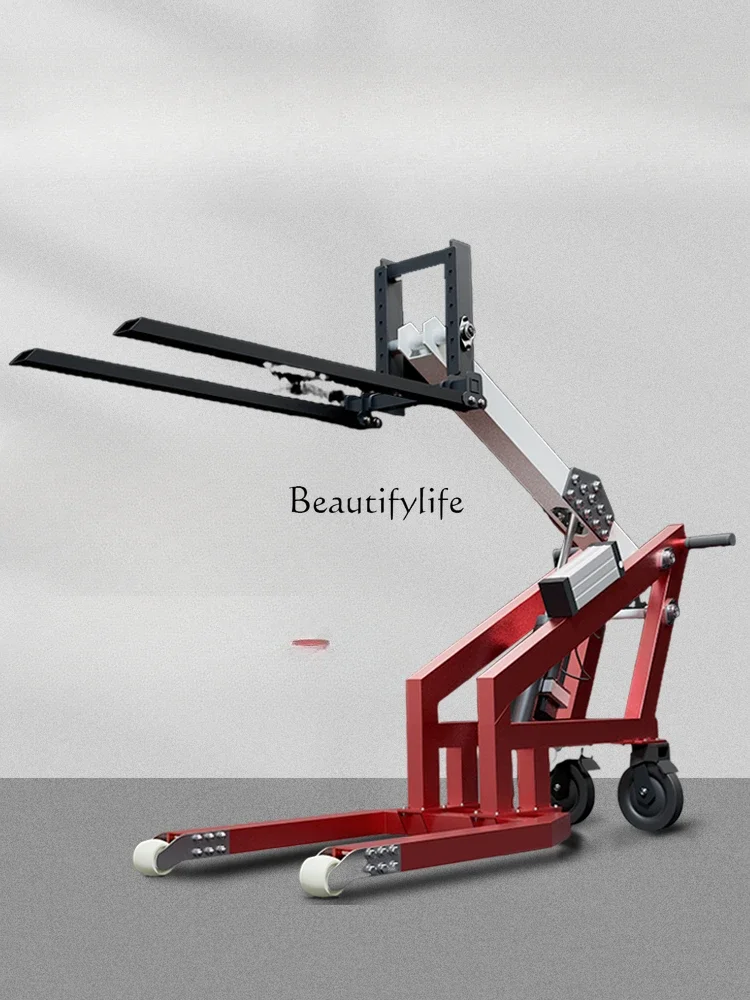 

FG34Forklift Manual Electric Hydraulic Small Simple Portable Crank Arm Lifting Loading and Unloading Artifact