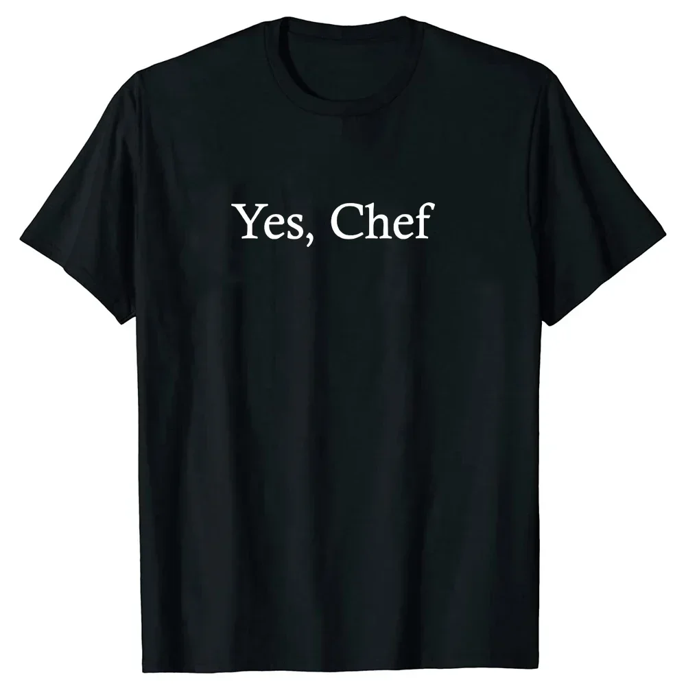 Cooking Graphic Short Sleeve Gifts T-shirt Funny Yes Chef Funny Restaurant Kitchen Sayings for Cooks Knife Retro BBQ T Shirts