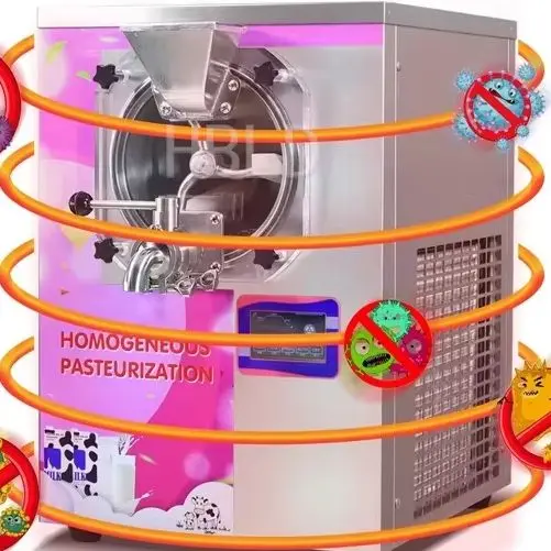 Commercial Stainless Steel Ice Cream Milk Pasteurization Machine High-Temperature Integrated System for Food Processing