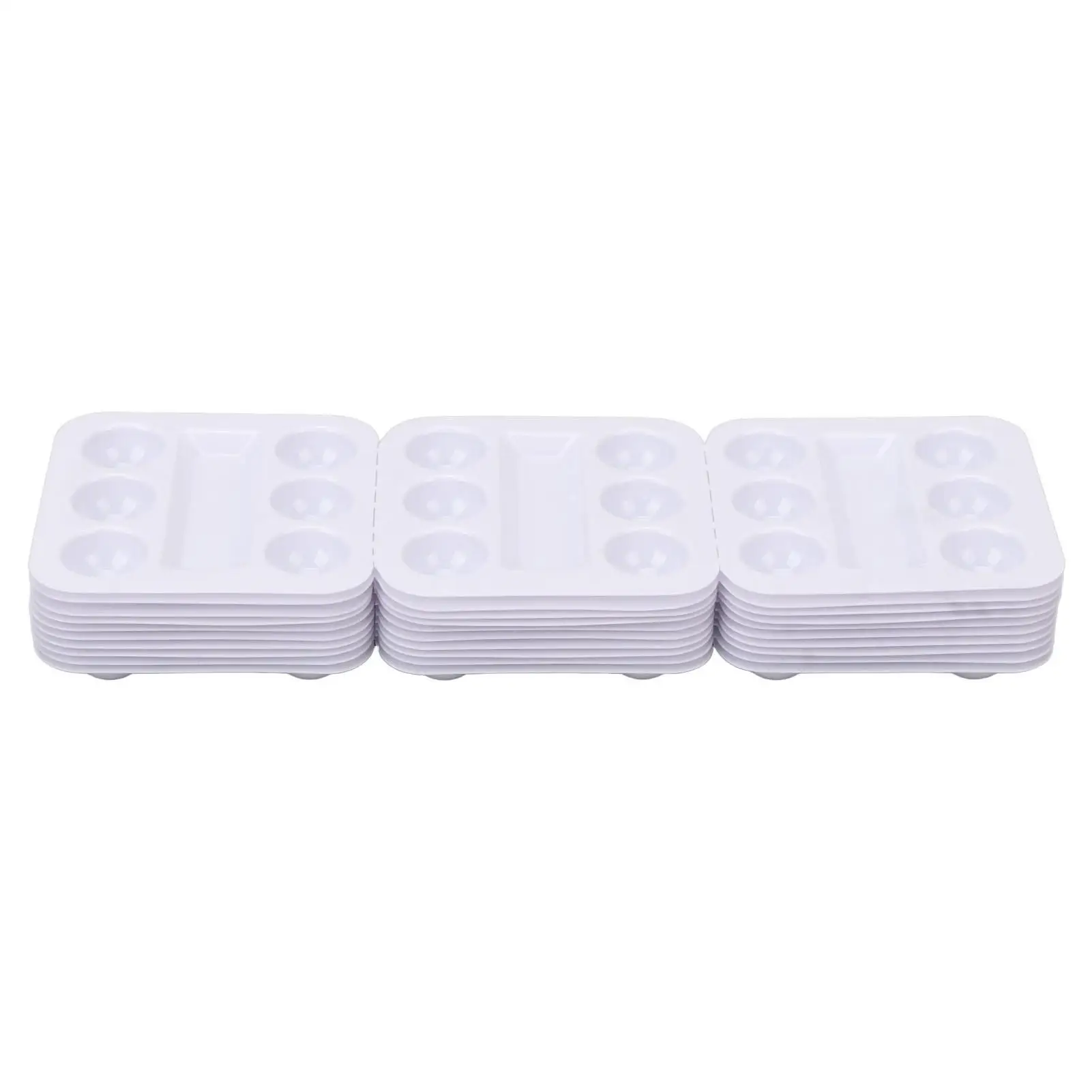 

30pcs Disposable Plastic Tattoo Ink Cup Trays for eyebrow Tattoo Supplies Pigment Stand