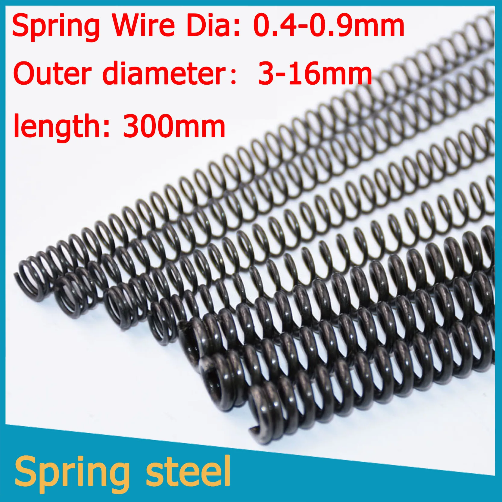 Y-type Compression Spring Steel Pressure  Wire Diameter 0.4mm-0.9mm Length 300mm